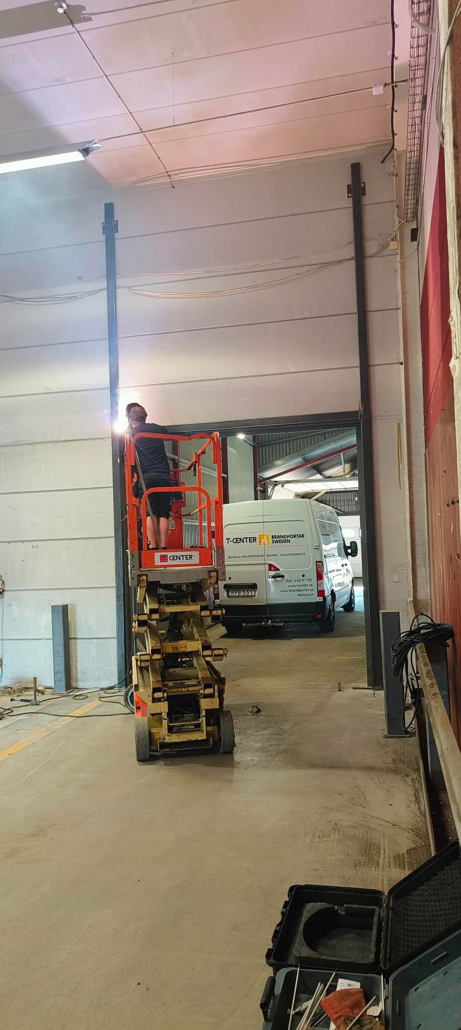 Installation vertikal port